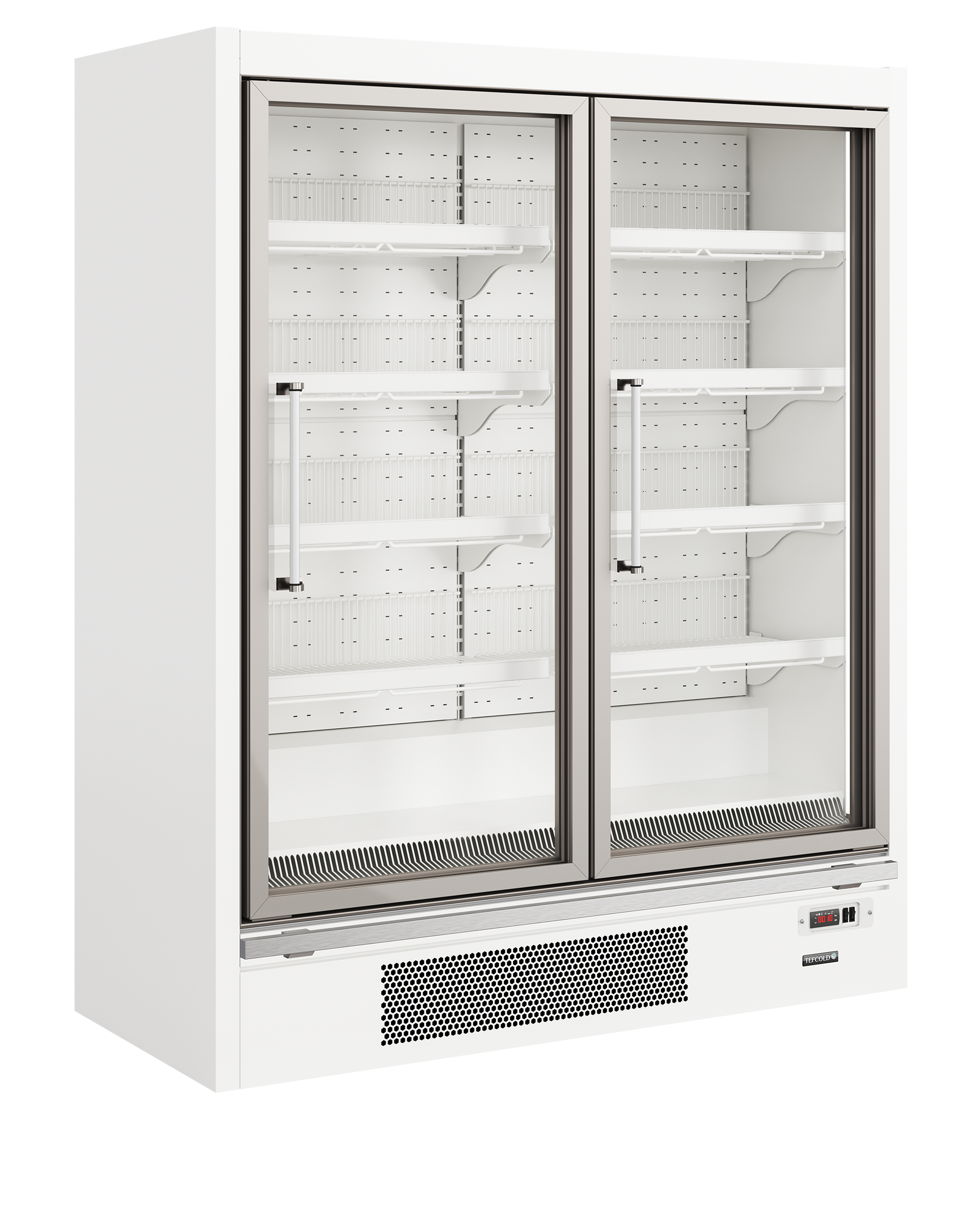 Tefcold Galaxy+ GPF2D White Glass Door Freezer
