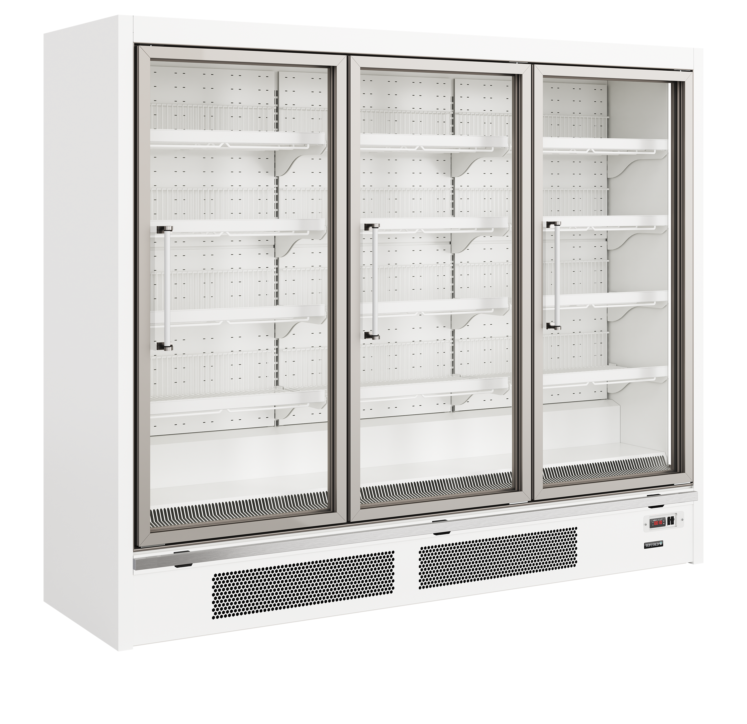 Tefcold Galaxy+ GPF3D White Glass Door Freezer