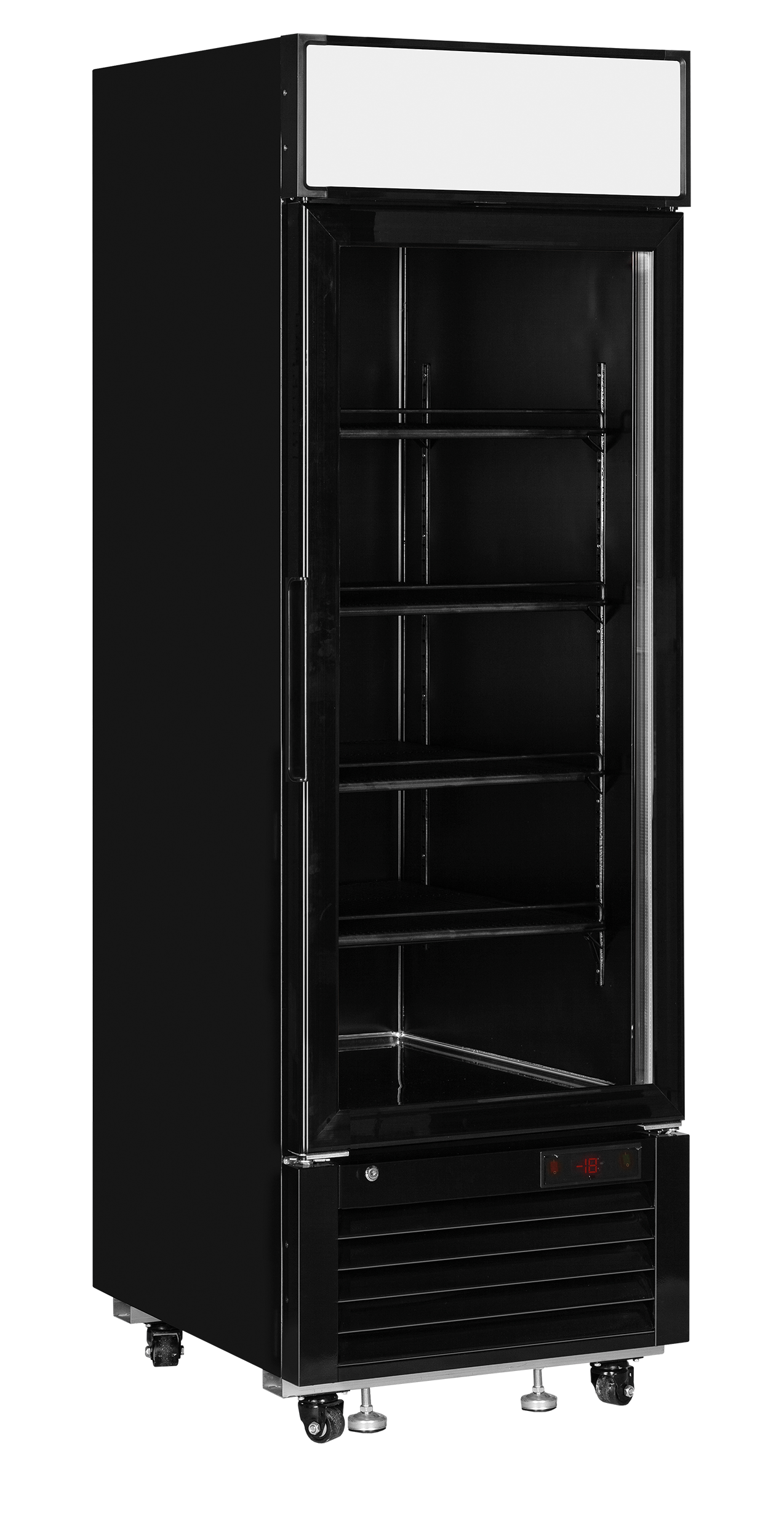 Tefcold LGF2500 Black Glass Door Display Freezer