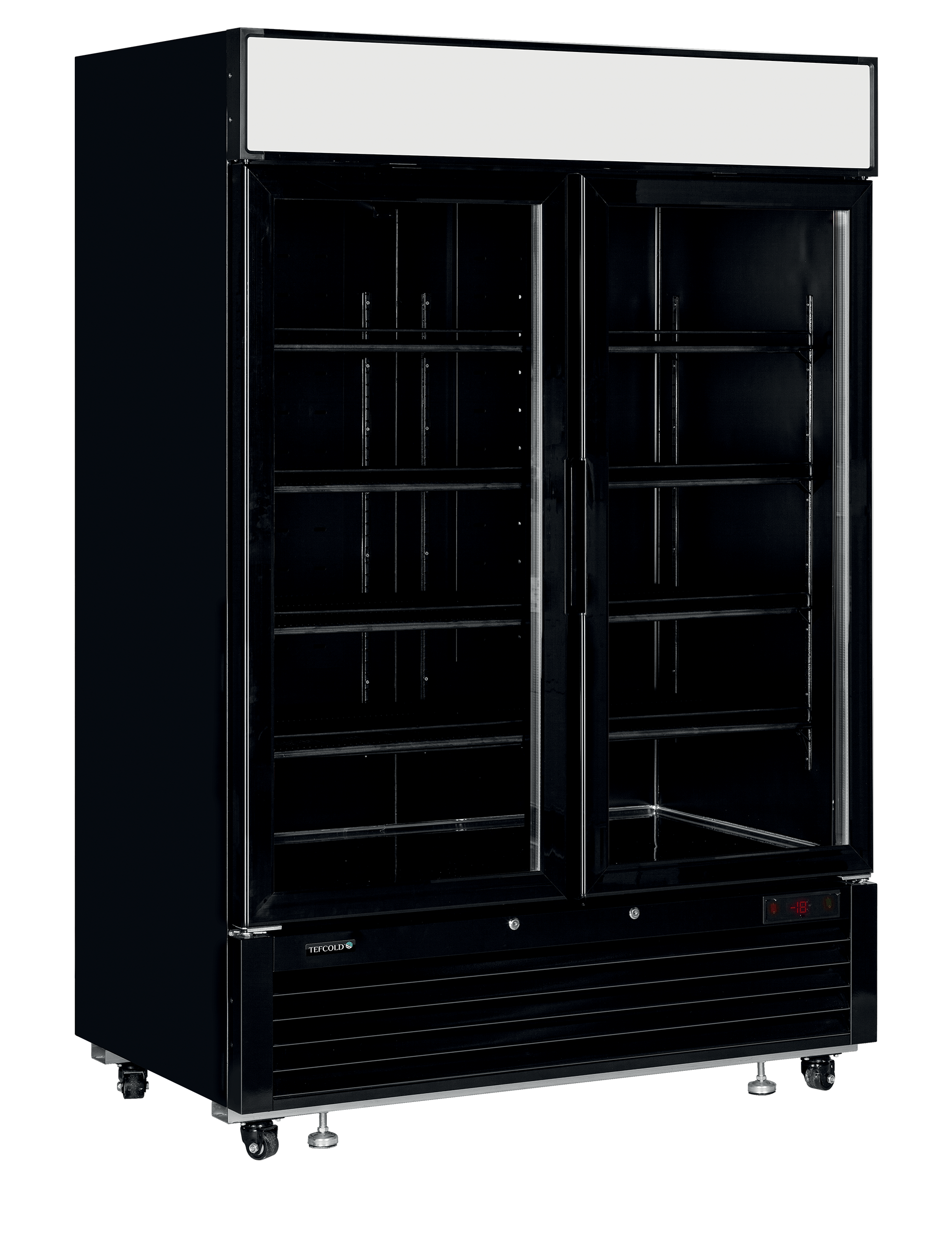 Tefcold LGF5000 Black Glass Door Display Freezer