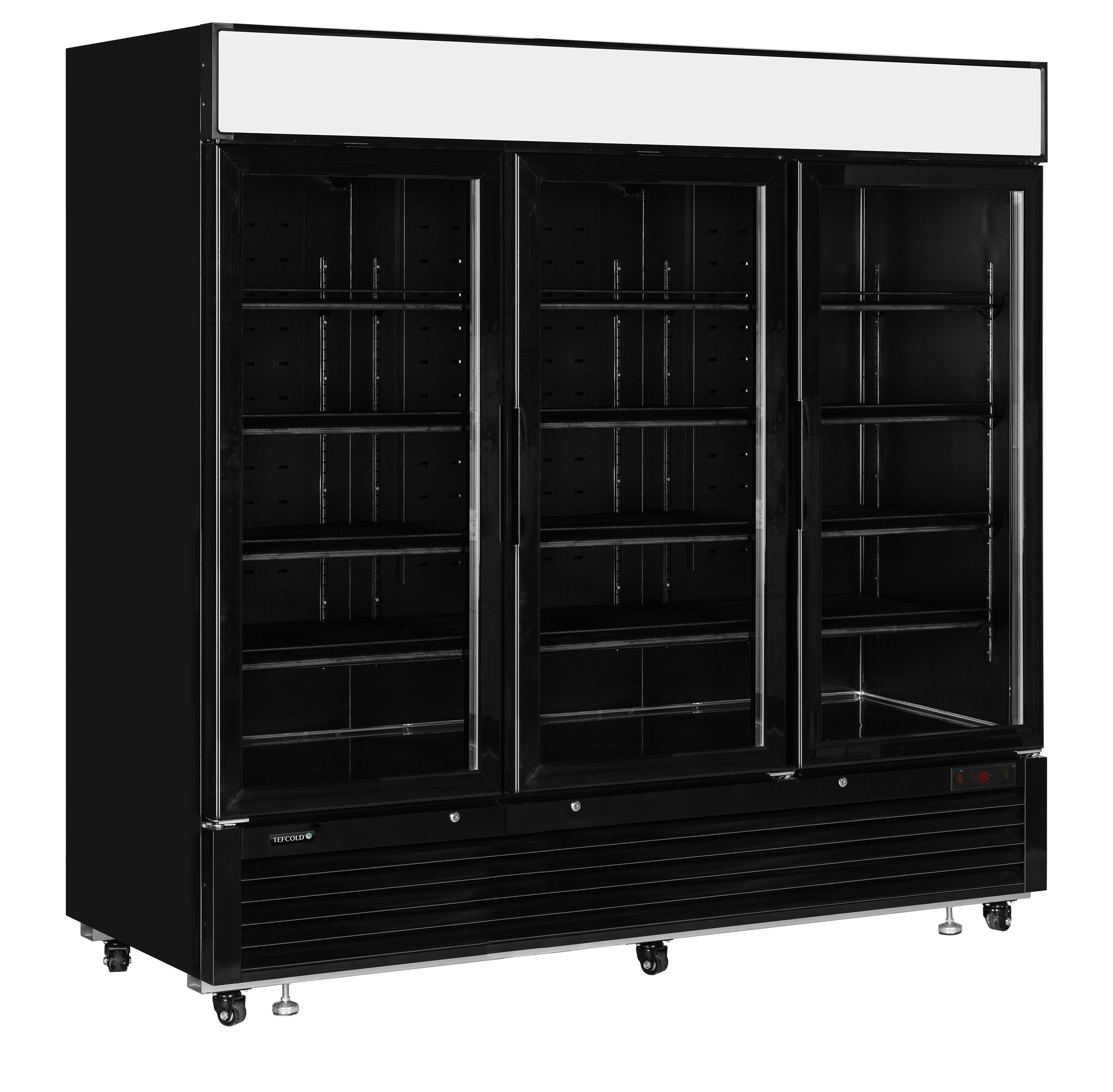 Tefcold LGF7500 Black Glass Door Display Freezer
