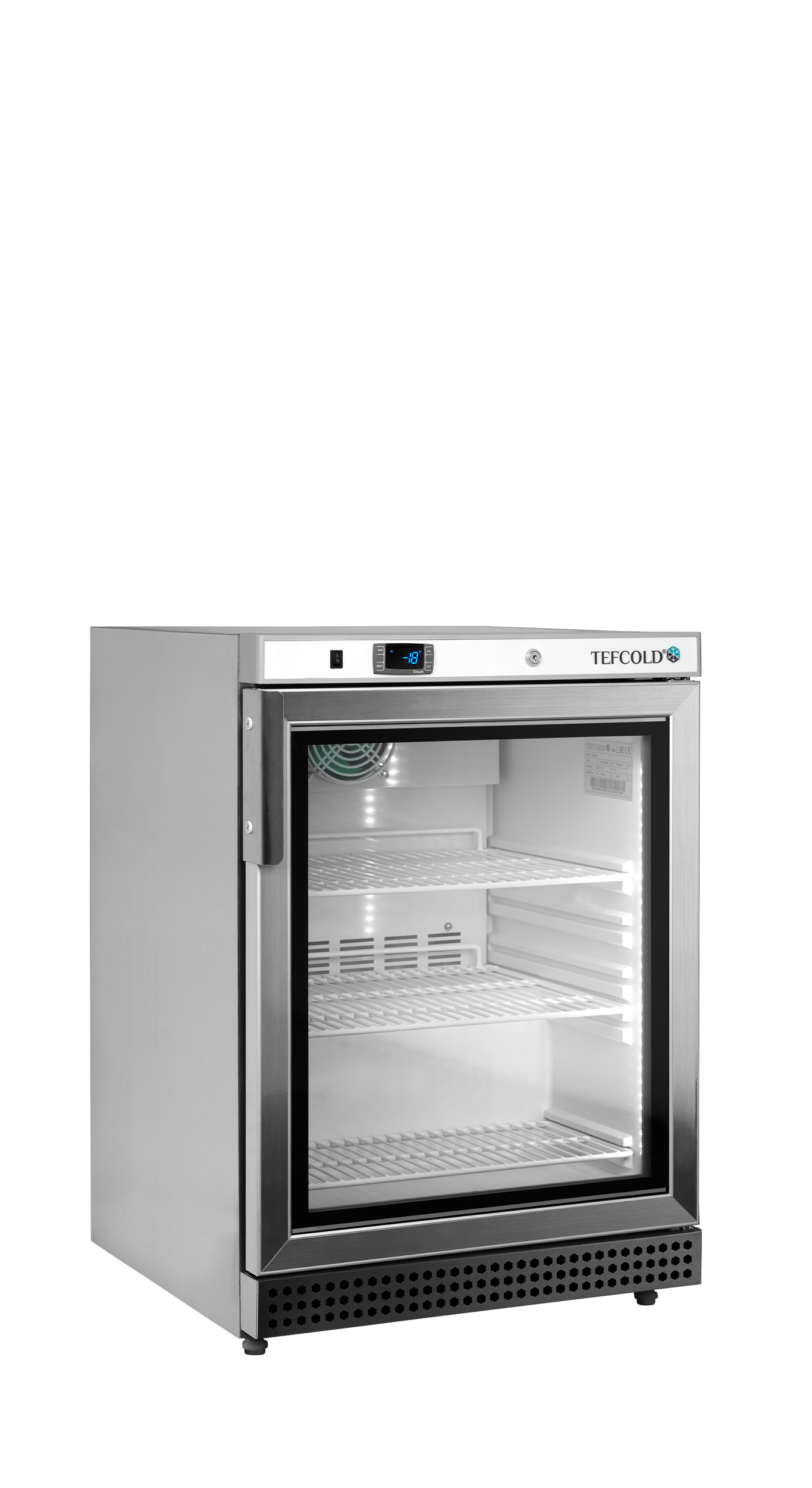 Tefcold UF200VSG Glass Door Display Freezer