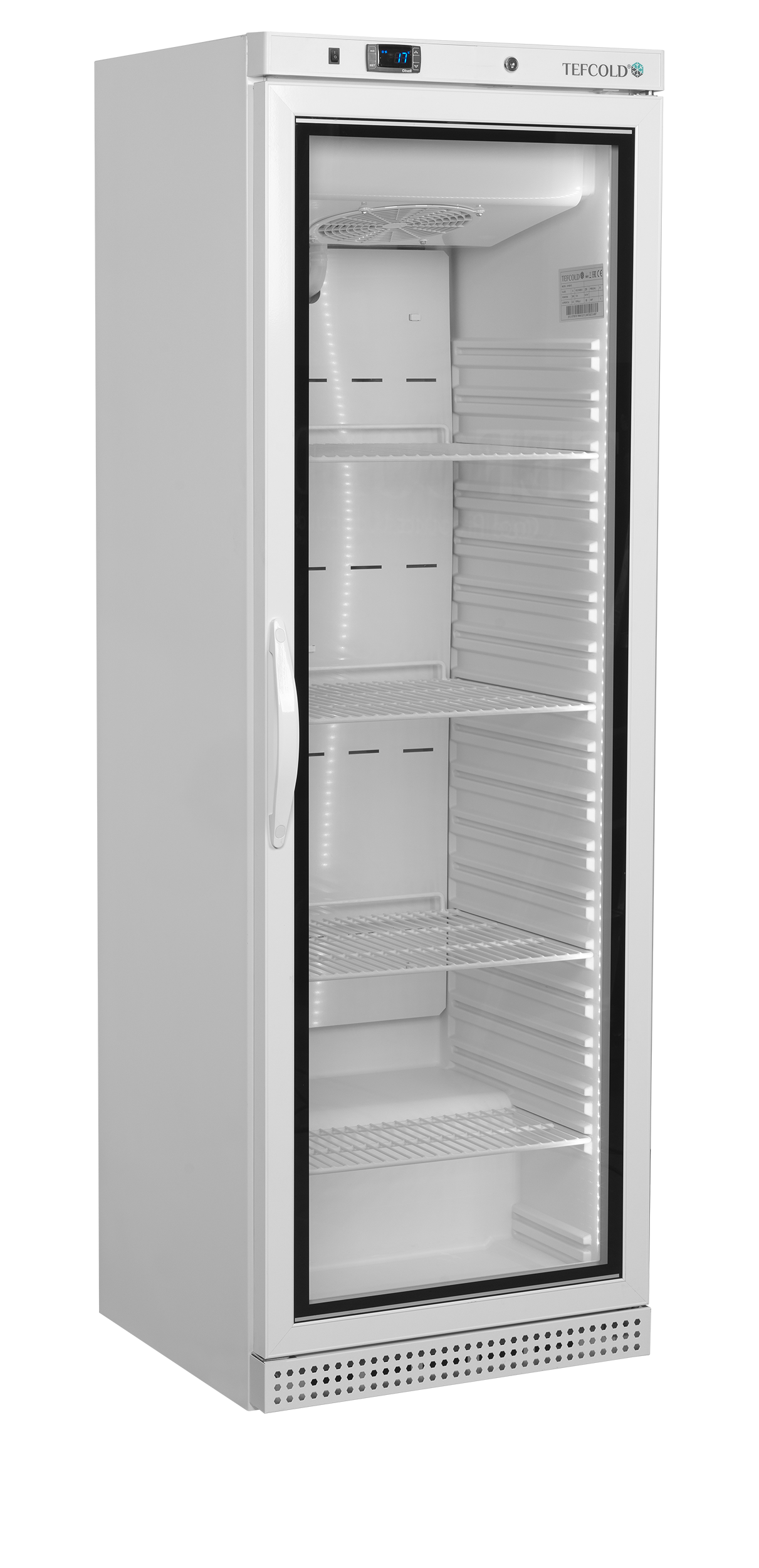 Tefcold UF400VGW Glass door display freezer