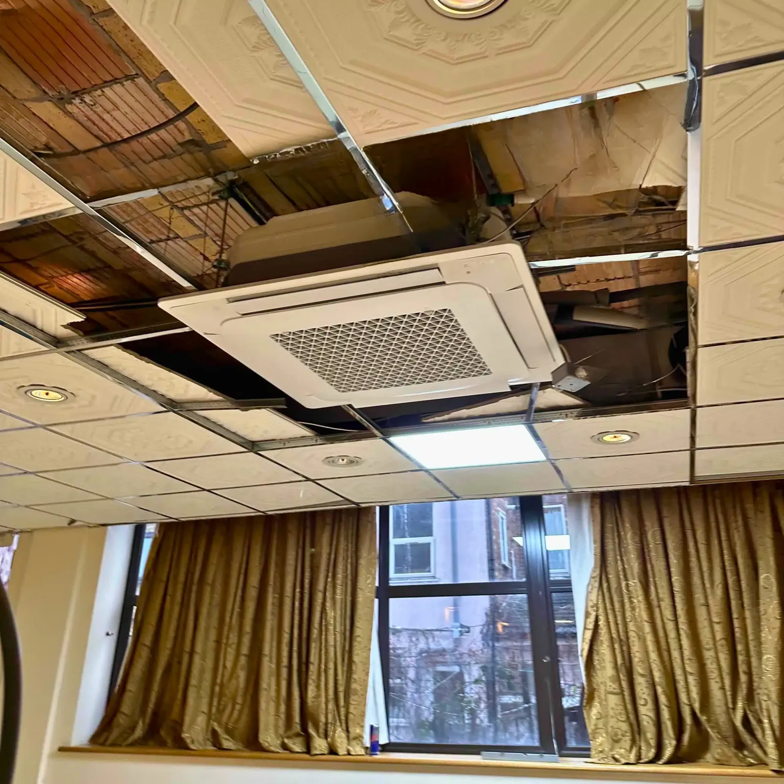 AC Installation at Edmonton Islamic Centre - Al Masjid - 2