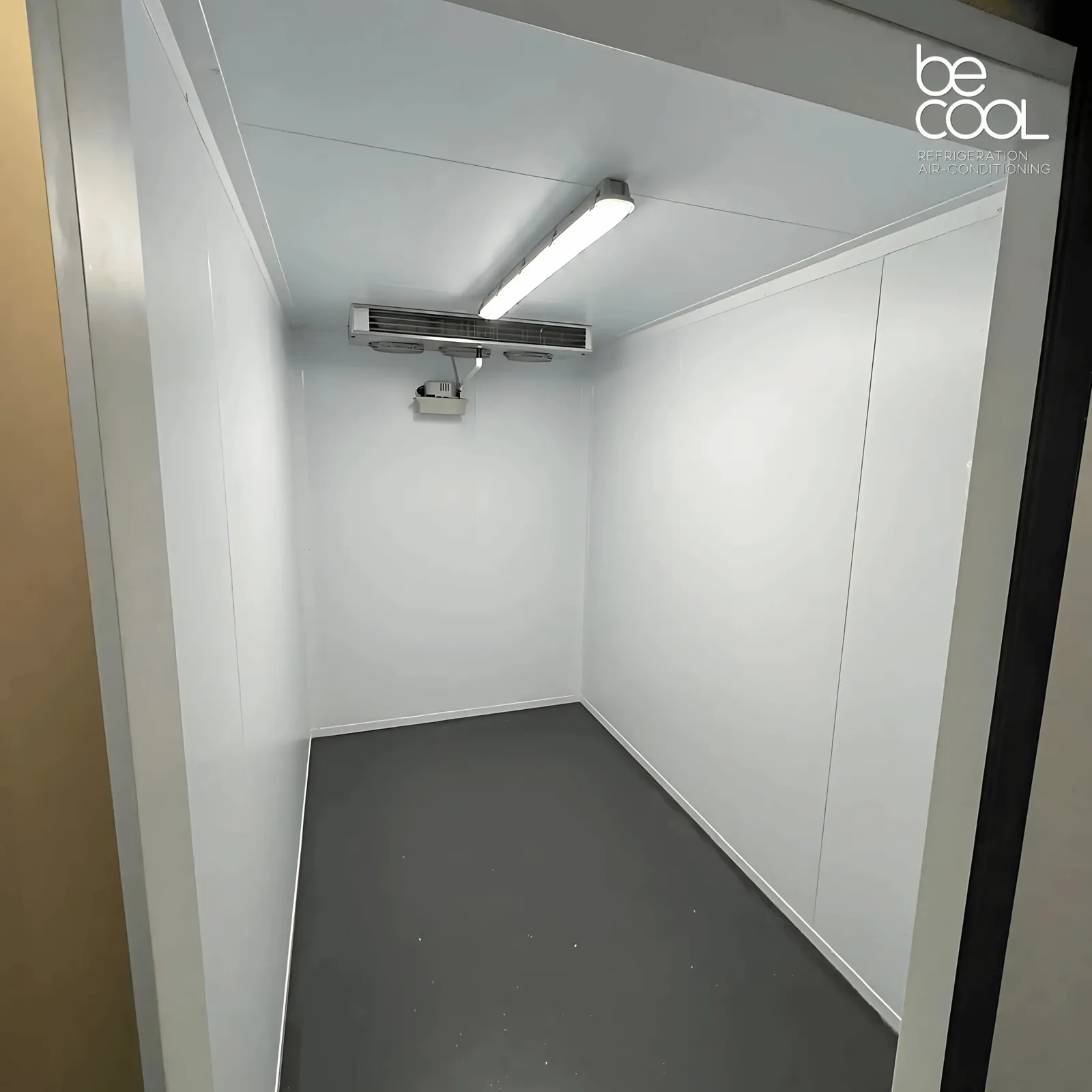 Cold Room Install with Danfoss Cooling & Transparent Strip Curtain - 4