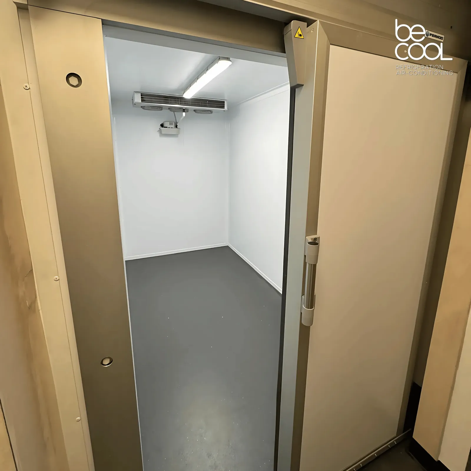 Cold Room Install with Danfoss Cooling & Transparent Strip Curtain - 5